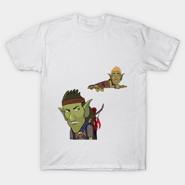 HarmonQuest: Boneweevil and Chip T-Shirt by danharmonsucks